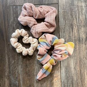 Matilda Jane Pink and Multicolor Scrunchie Trio